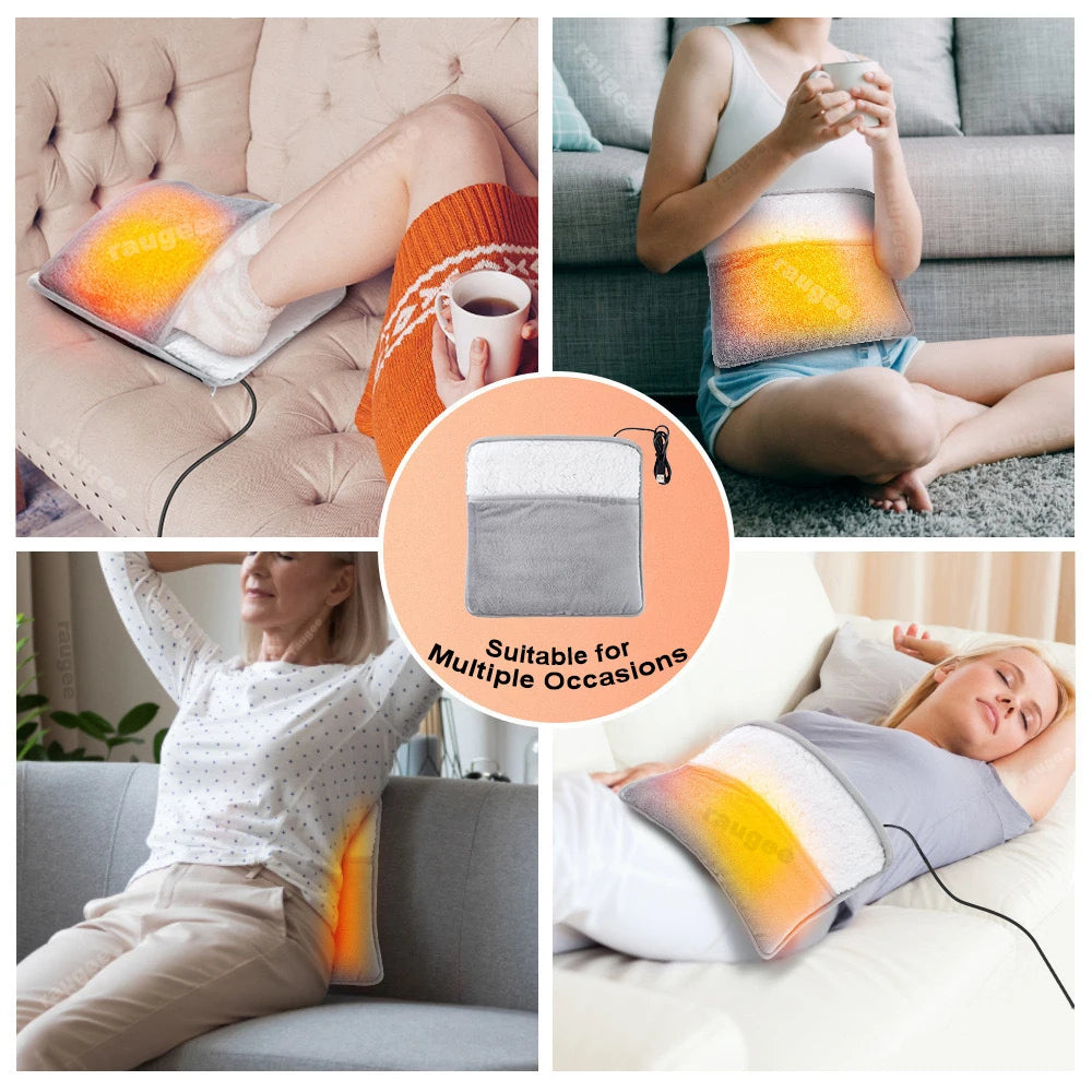 USB Voetenwarmer 50-60°C Flanel Verwarmd Kussen Wasbaar Zachte Voetmat Winter Comfort Warmte Thuiskantoor | Sansoti