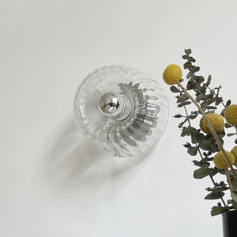 Wandlamp Glas Scandinavisch Bauhaus Metaal E14 Woonkamer Gang Trap Modern | Sansoti