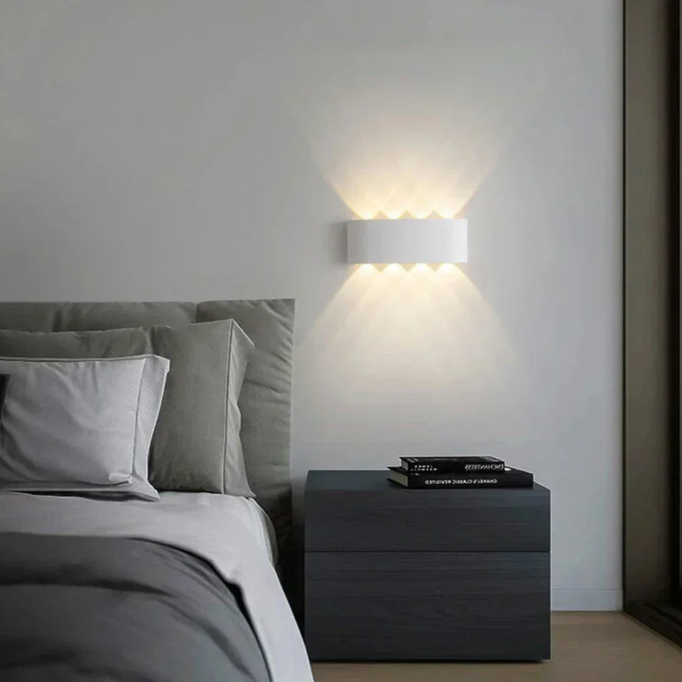 Minimalistische LED-wandlamp voor binnen of buiten - Aluminium - Zwart of Wit - 2W tot 10W | Sansoti