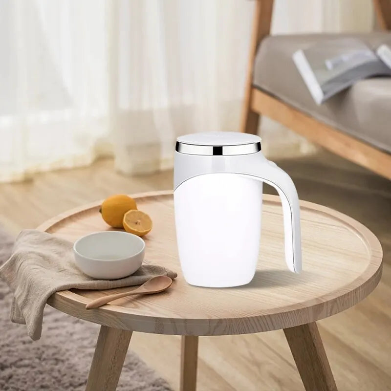 Zelfroerende Thermosbeker 400ml – Automatisch Mixende Reisbeker met Verwarmfunctie | Sansoti