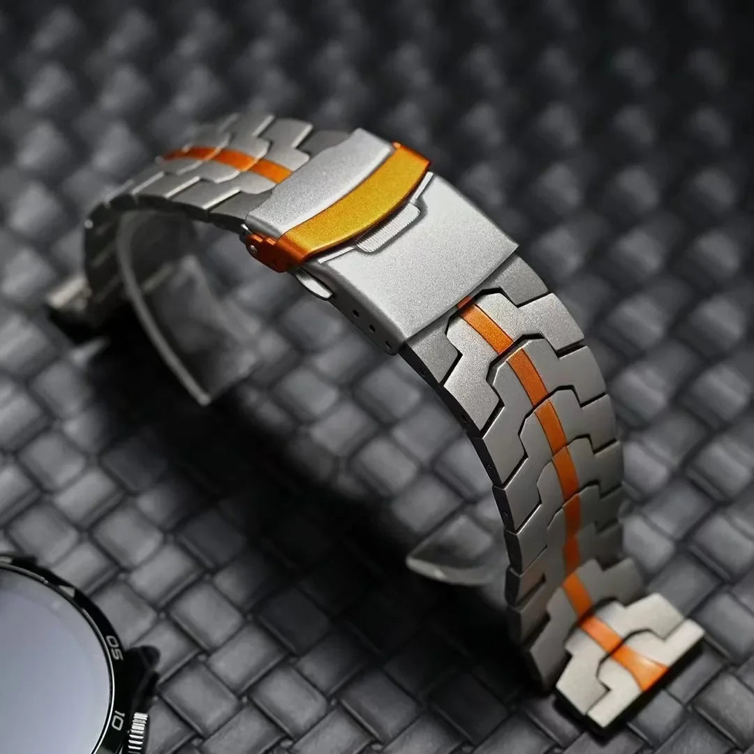 Titanium Horlogeband voor Smartwatch 47mm Geventileerd Verstelbaar met Snelsluiting Premium Polsband Sportief | Sansoti