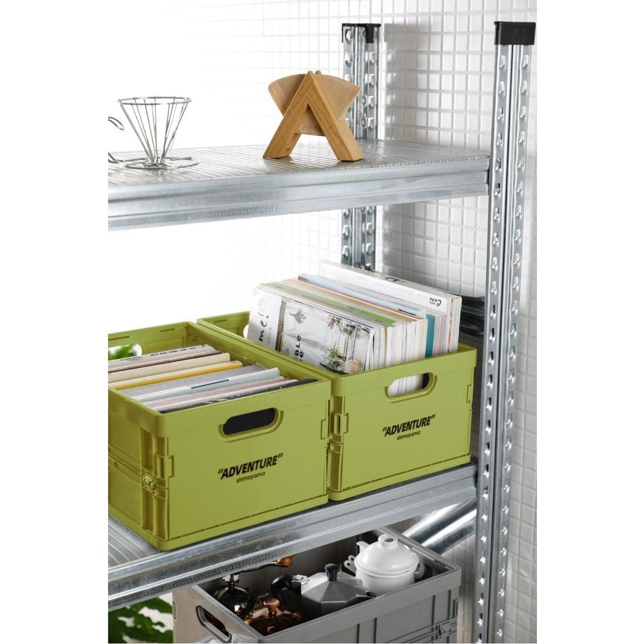 Caisse de Rangement Pliable PP Empilable A4 34x24cm 8kg Bureau Documents Livres | Restfield