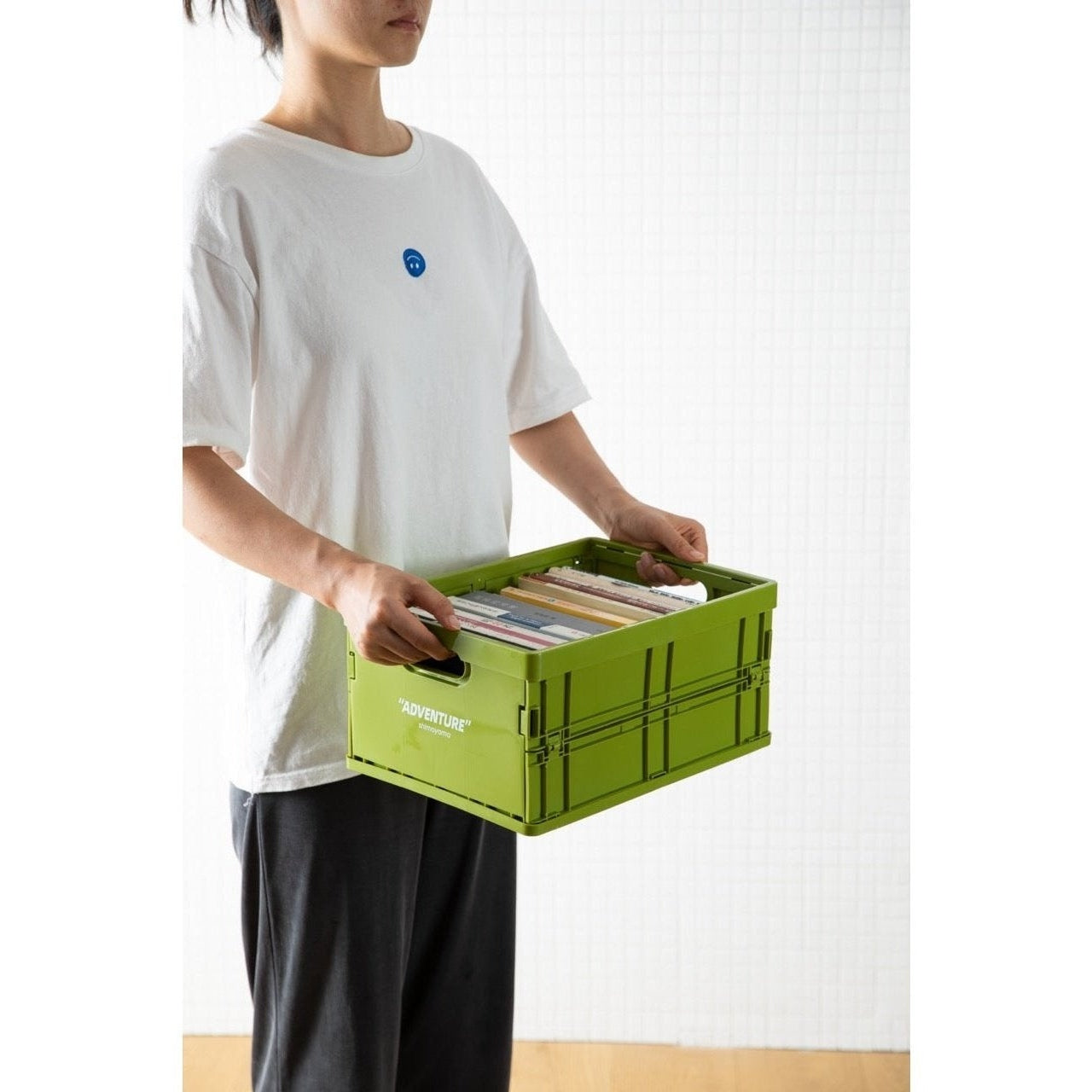 Caisse de Rangement Pliable PP Empilable A4 34x24cm 8kg Bureau Documents Livres | Restfield