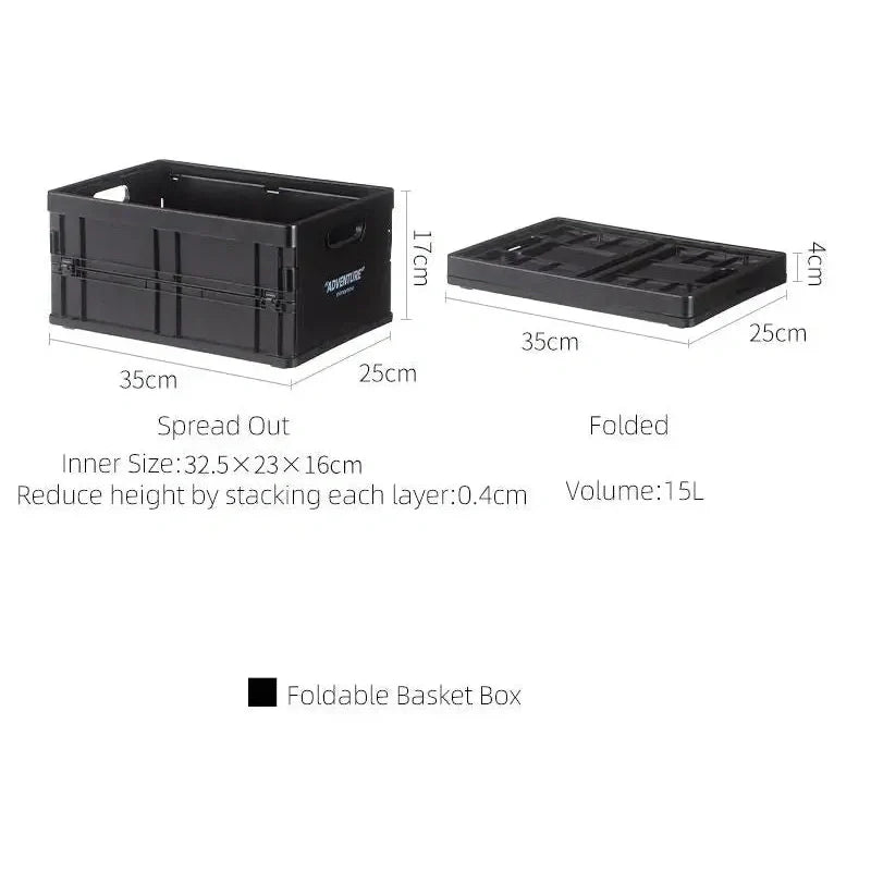 Caisse de Rangement Pliable PP Empilable A4 34x24cm 8kg Bureau Documents Livres | Restfield