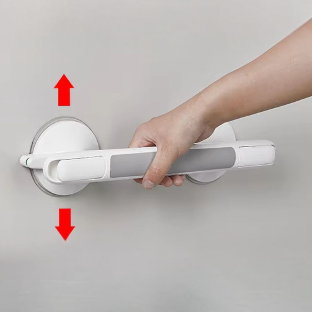 Veiligheidsbeugel voor Douche met Zuignappen – Anti-Slip Steunhandgreep Badkamer Haltergrip Senioren Veiligheid Montagevrij | Sansoti
