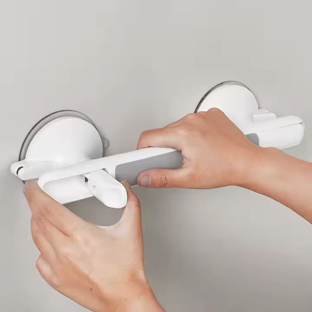 Veiligheidsbeugel voor Douche met Zuignappen – Anti-Slip Steunhandgreep Badkamer Haltergrip Senioren Veiligheid Montagevrij | Sansoti