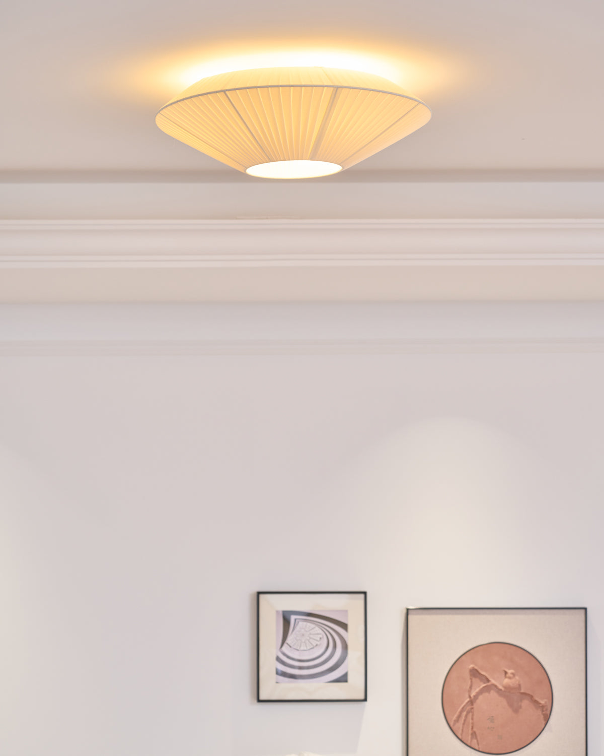 Plafondlamp Oosterse Stijl Stoffen Kap Zachte Verlichting voor Eetkamer Woonkamer Dimbaar 3 Maten | Sansoti