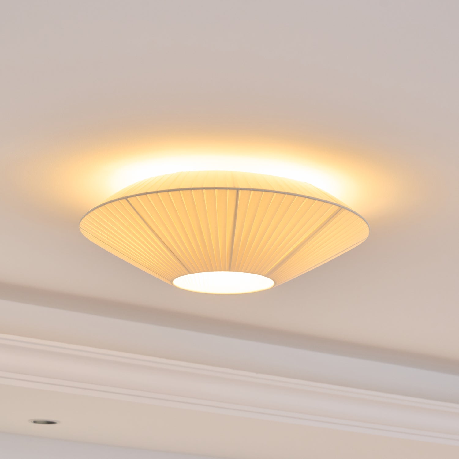 Plafondlamp Oosterse Stijl Stoffen Kap Zachte Verlichting voor Eetkamer Woonkamer Dimbaar 3 Maten | Sansoti