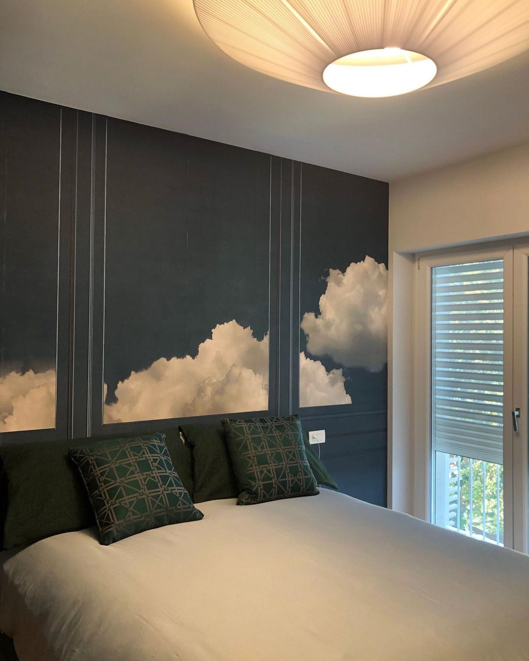 Plafondlamp Oosterse Stijl Stoffen Kap Zachte Verlichting voor Eetkamer Woonkamer Dimbaar 3 Maten | Sansoti