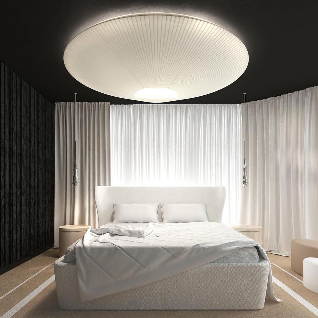 Plafondlamp Oosterse Stijl Stoffen Kap Zachte Verlichting voor Eetkamer Woonkamer Dimbaar 3 Maten | Sansoti