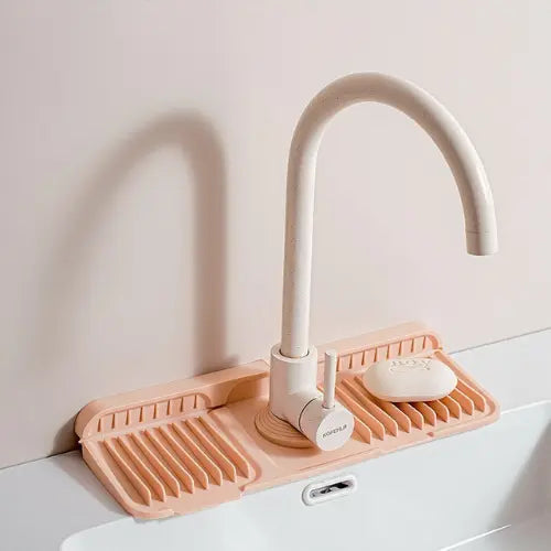 Flexibele Siliconen Lekmat voor Kraan – Voorkomt Waterplassen en Beschermt je Werkblad | Sansoti
