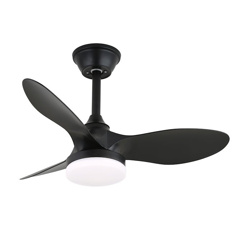 Plafondventilator met Verlichting Scandinavisch Design Zwart Hout 61-80cm | Sansoti