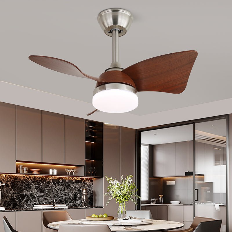 Plafondventilator met Verlichting Scandinavisch Design Zwart Hout 61-80cm | Sansoti