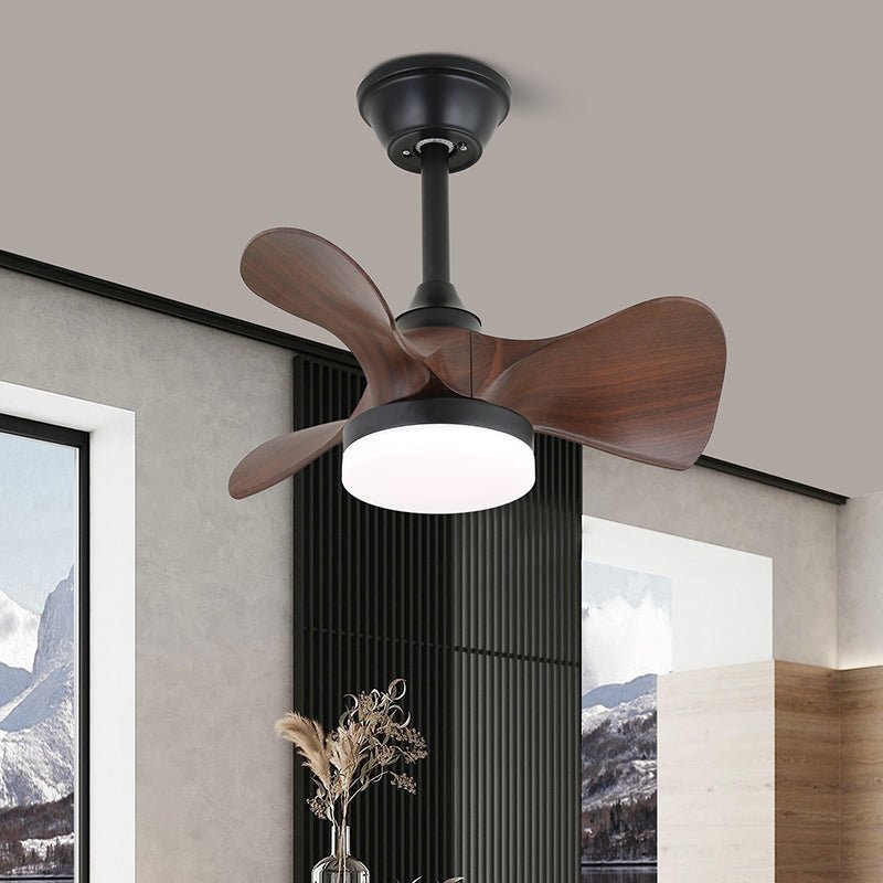Plafondventilator met Verlichting Scandinavisch Design Zwart Hout 61-80cm | Sansoti