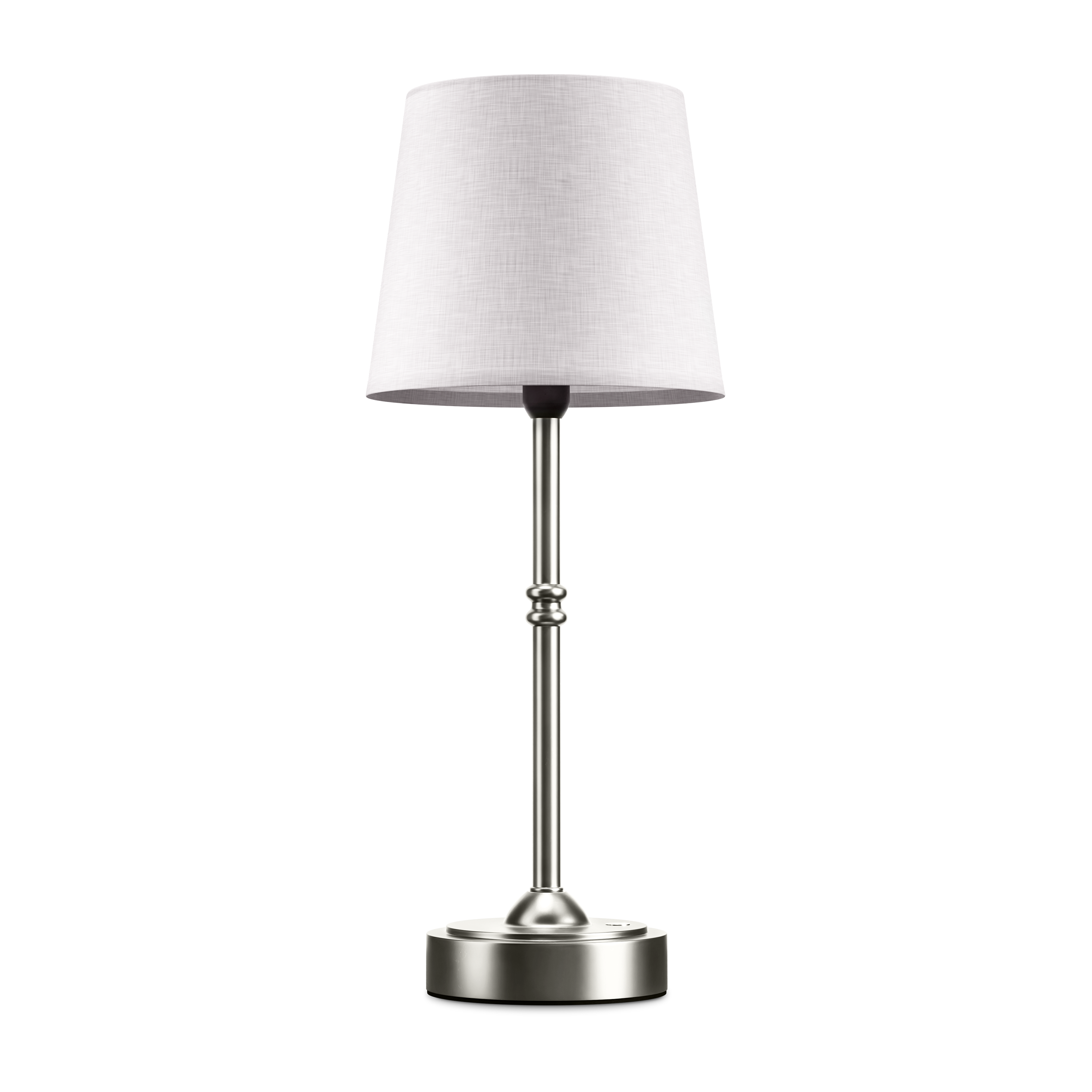 Tafellamp Oplaadbaar Draadloos Goud Wit Kap 40cm USB-C Touch Dimbaar Slaapkamer Woonkamer | Sansoti