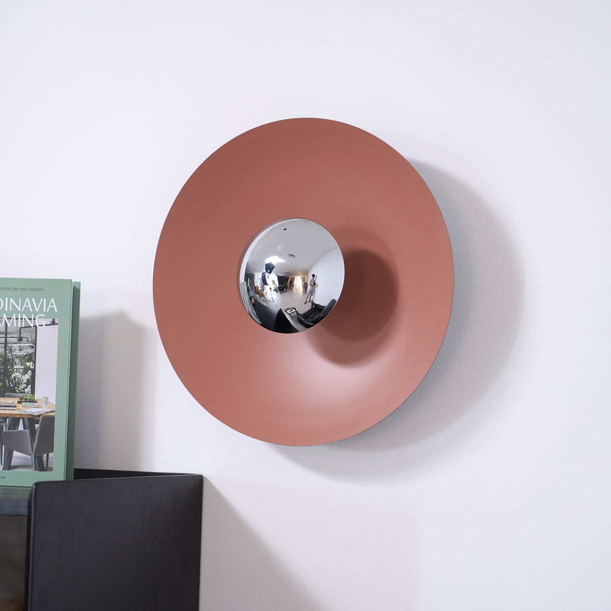 Round LED Wall Light Eclipse Metal Ceiling Light Modern Minimalist Lighting Living Room Bedroom | Sansoti