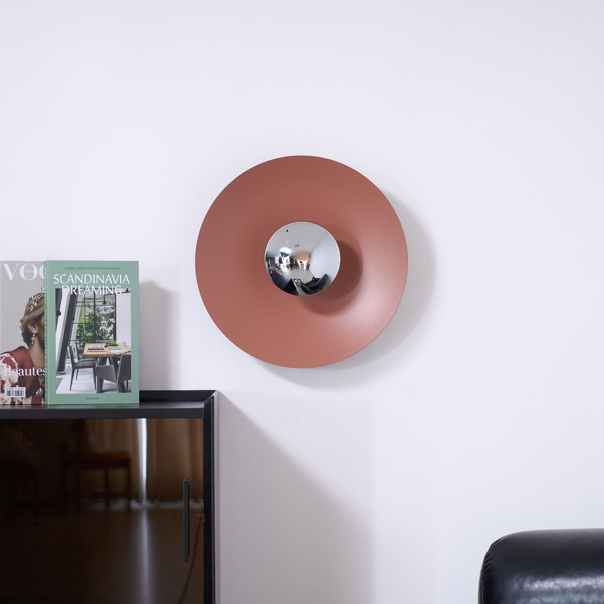 Round LED Wall Light Eclipse Metal Ceiling Light Modern Minimalist Lighting Living Room Bedroom | Sansoti
