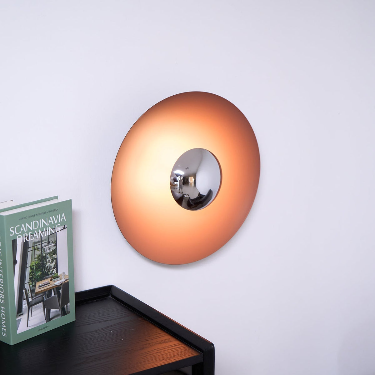 Round LED Wall Light Eclipse Metal Ceiling Light Modern Minimalist Lighting Living Room Bedroom | Sansoti