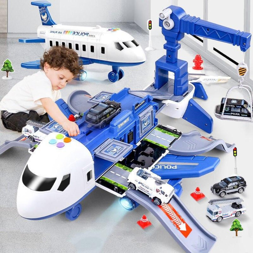 Set de jeu avion enfants 20 pièces véhicules de chantier aéroport 3-6 ans | Restfield