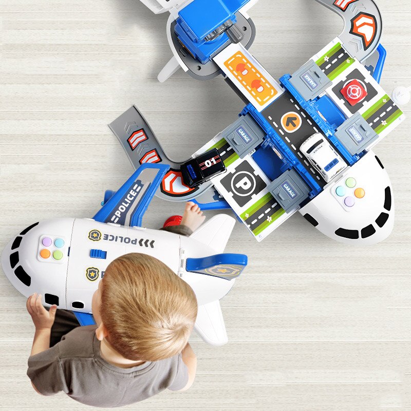 Flugzeug Spielset Kinder 20-teilig Baufahrzeuge Flughafen 3-6 Jahre | Restfield