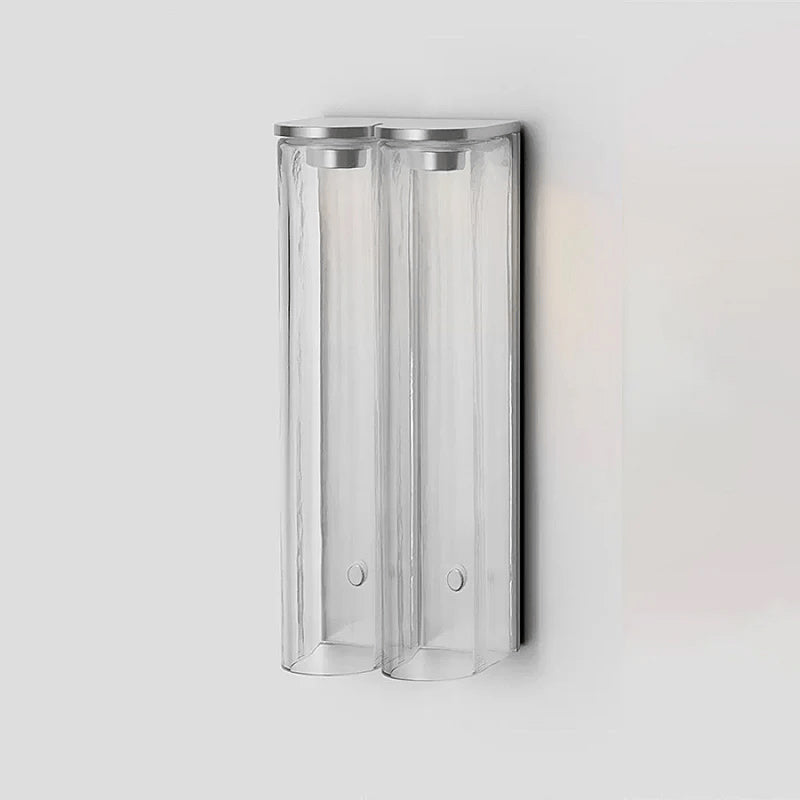 Smalle Buis Wandlamp met Glazen Kap – Moderne Wandverlichting voor Hal en Woonkamer | Sansoti
