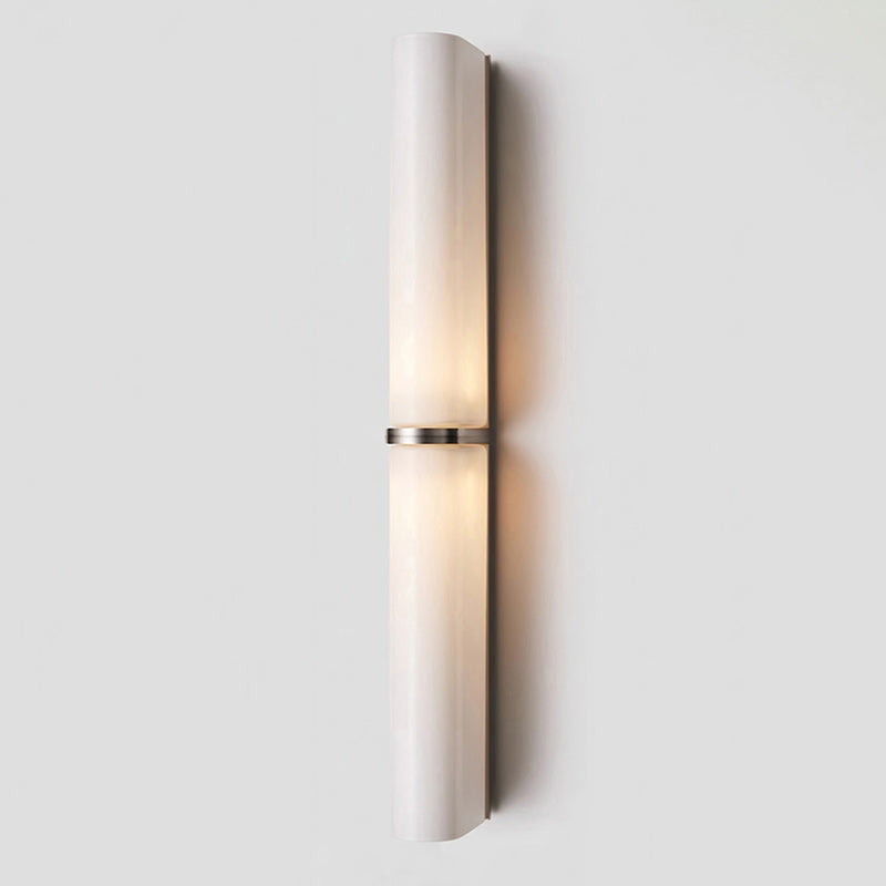 Smalle Buis Wandlamp met Glazen Kap – Moderne Wandverlichting voor Hal en Woonkamer | Sansoti