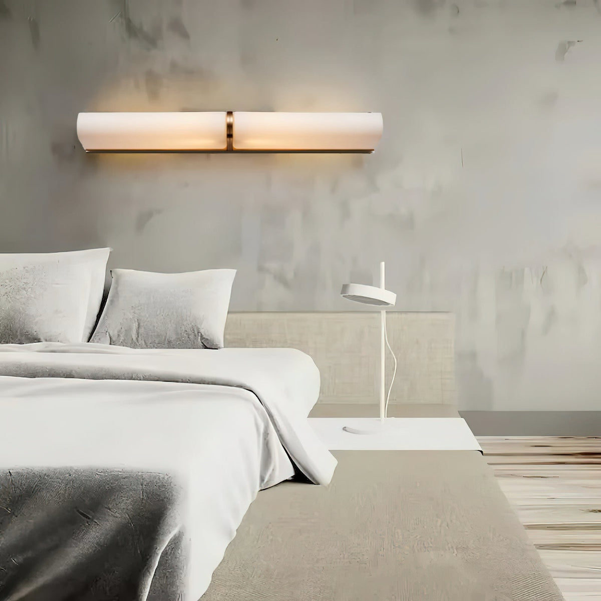 Moderne Wandlamp Glas Minimalistisch Design IJzeren Armatuur LED Verlichting Binnen Sfeervol Accent Woonkamer | Sansoti