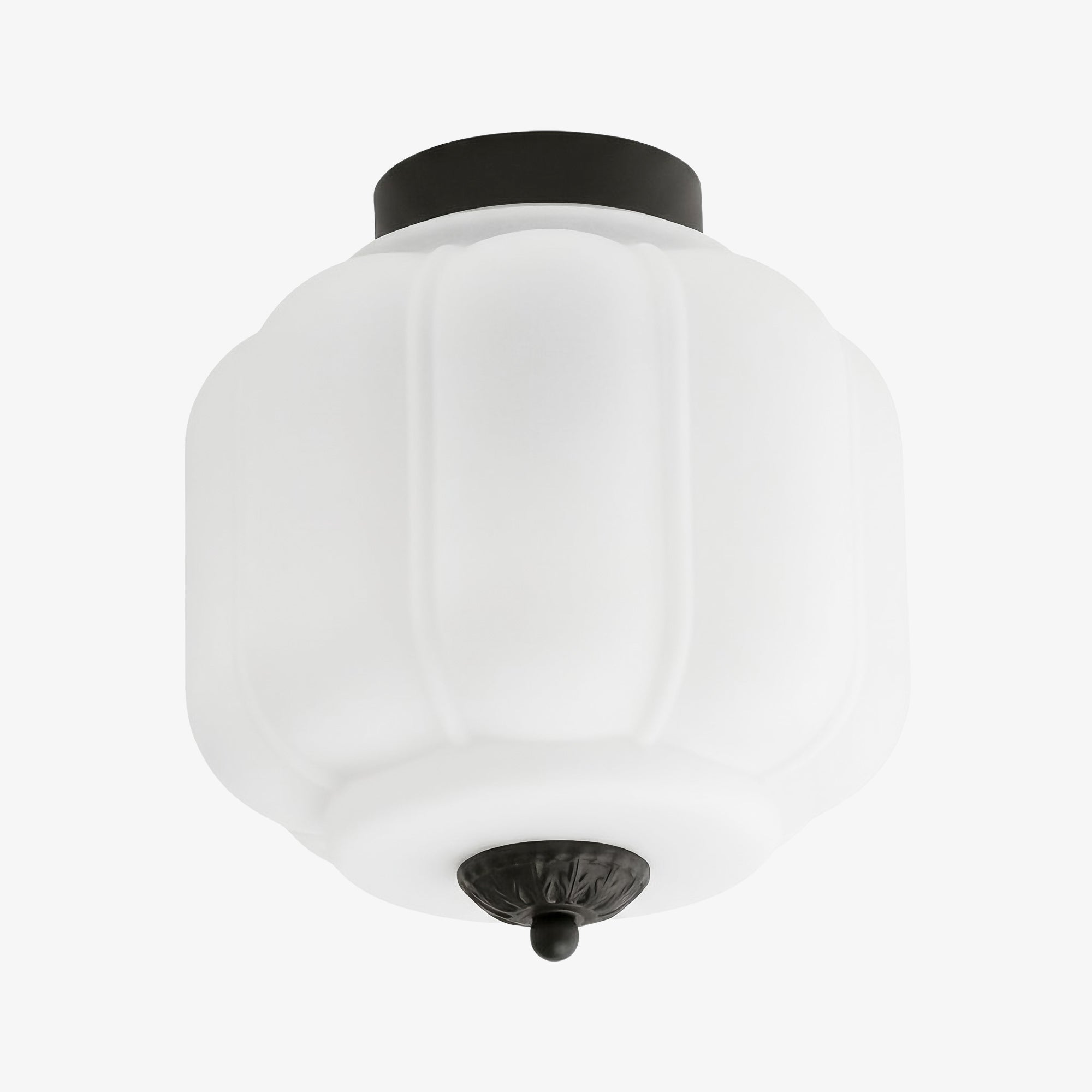 Plafondlamp Melkglas Glazen Kap Moderne Verlichting Scandinavische Stijl Woonkamer Eetkamer Slaapkamer Flush Mount | Sansoti