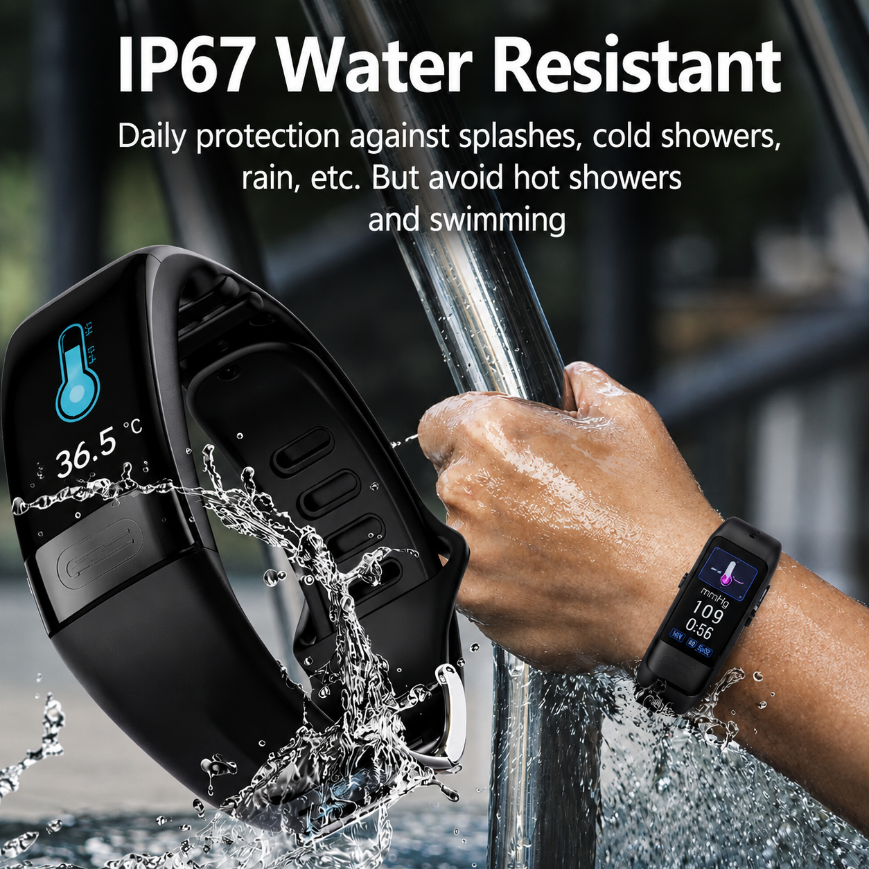 Smartwatch met EKG Hartslag Bloeddruk Slaaptracking Zwart Blauw Rood Gezondheidsmonitor Fitness Tracker Vitaro | Sansoti