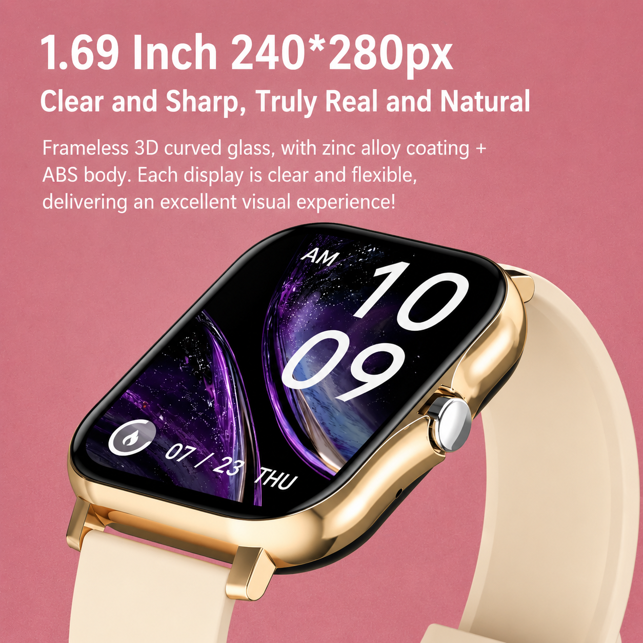 Smartwatch met Gezondheidsmeting en 10 Dagen Accuduur | Sansoti