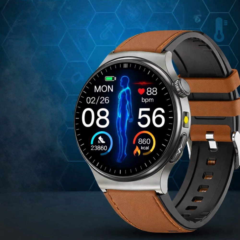 Smartwatch met Hartslagmeter Bloeddruk Zuurstofmeting Gezondheidshorloge Sport Fitness Tracker Slaapanalyse Waterdicht IP67 | Sansoti