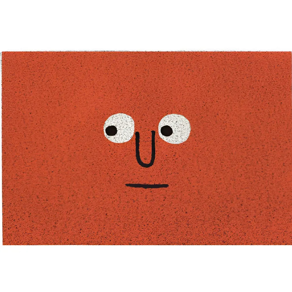 Deurmat met Smiley Opdruk 40×60 cm Antislip PVC Vloermat voor Entree Hal Voorportaal | Sansoti
