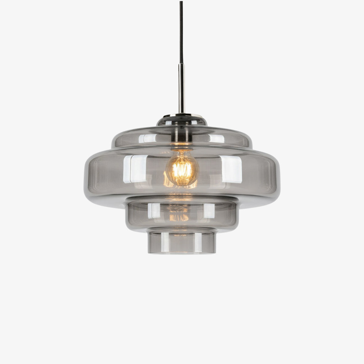 Gekleurde Glazen Hanglamp met Verstelbare Ophanging – Moderne Lichtpunt voor Eetkamer Keuken Woonkamer | Sansoti