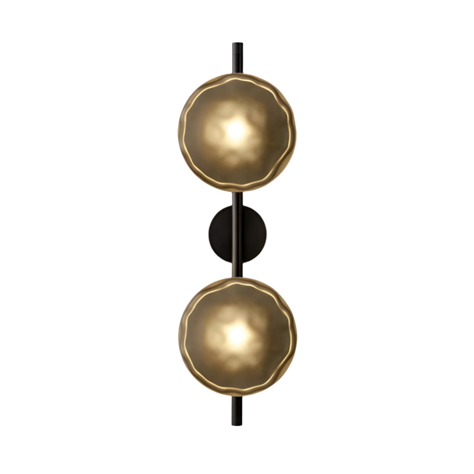 Wandlamp Glas Rond Scandinavisch LED 5W Zwart Goud 20cm Design | Sansoti