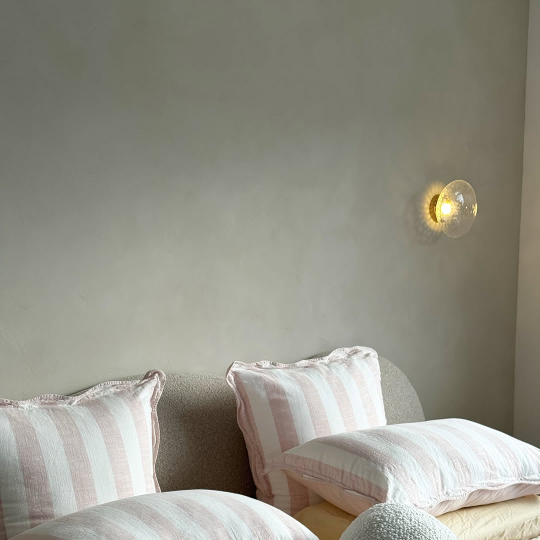 Wandlamp Glas Rond Scandinavisch LED 5W Zwart Goud 20cm Design | Sansoti