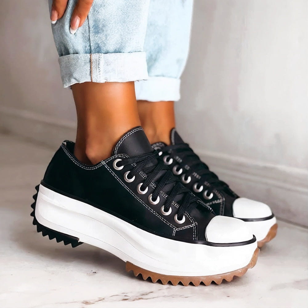 Plateau Sneakers Dames Comfortabel Dagelijks Gebruik Casual Schoenen Zacht Gedempt Stabiel Wandelen Werk Vrije Tijd Mode Combineerbaar | Sansoti