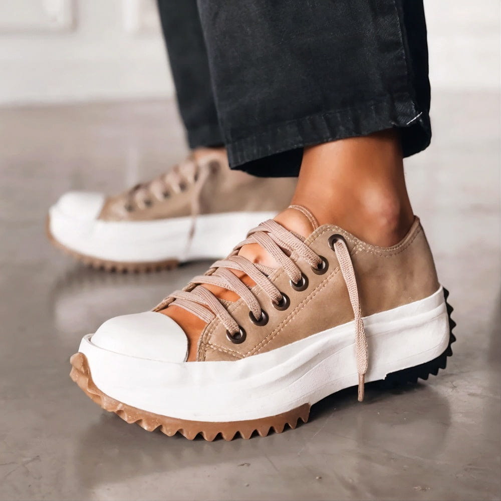 Plateau Sneakers Dames Comfortabel Dagelijks Gebruik Casual Schoenen Zacht Gedempt Stabiel Wandelen Werk Vrije Tijd Mode Combineerbaar | Sansoti