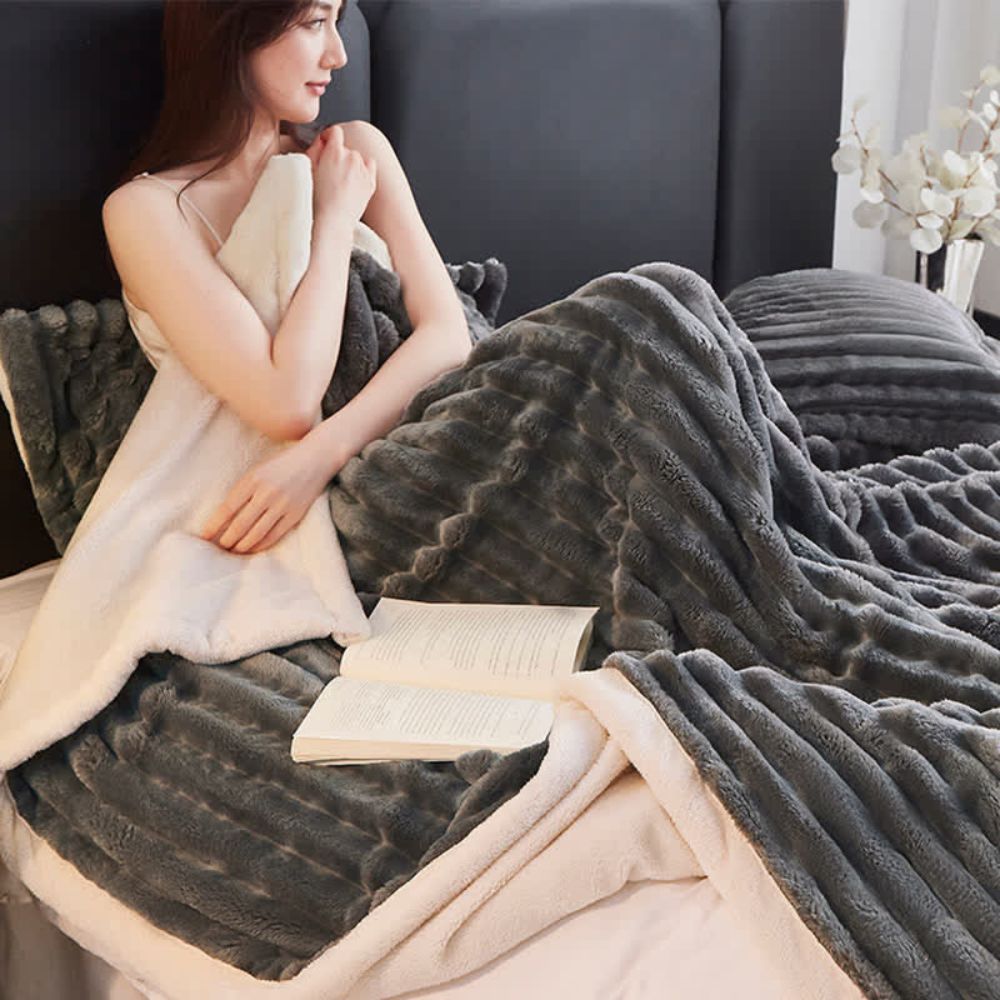 Kuscheldecke aus Fleece, doppelseitige Mikrofaser, 180x200 200x230 wolkenweich, warm und komfortabel, Wohnzimmer, Schlafzimmer, Decke | Sansoti