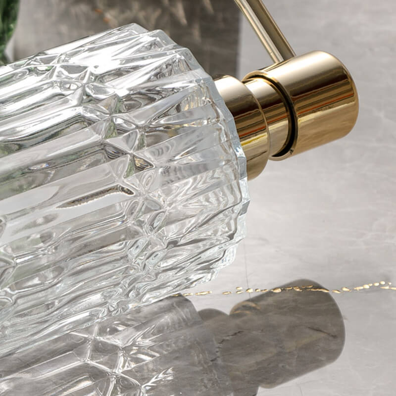Glazen Zeepdispenser Transparant Pomp Badkamer Aanrecht Navulbaar Vloeibare Zeep Lotion Dispenser Wastafel Toilet Accessoire | Sansoti