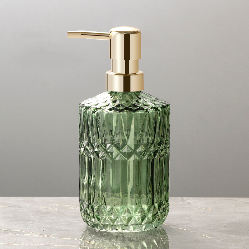 Glazen Zeepdispenser Transparant Pomp Badkamer Aanrecht Navulbaar Vloeibare Zeep Lotion Dispenser Wastafel Toilet Accessoire | Sansoti