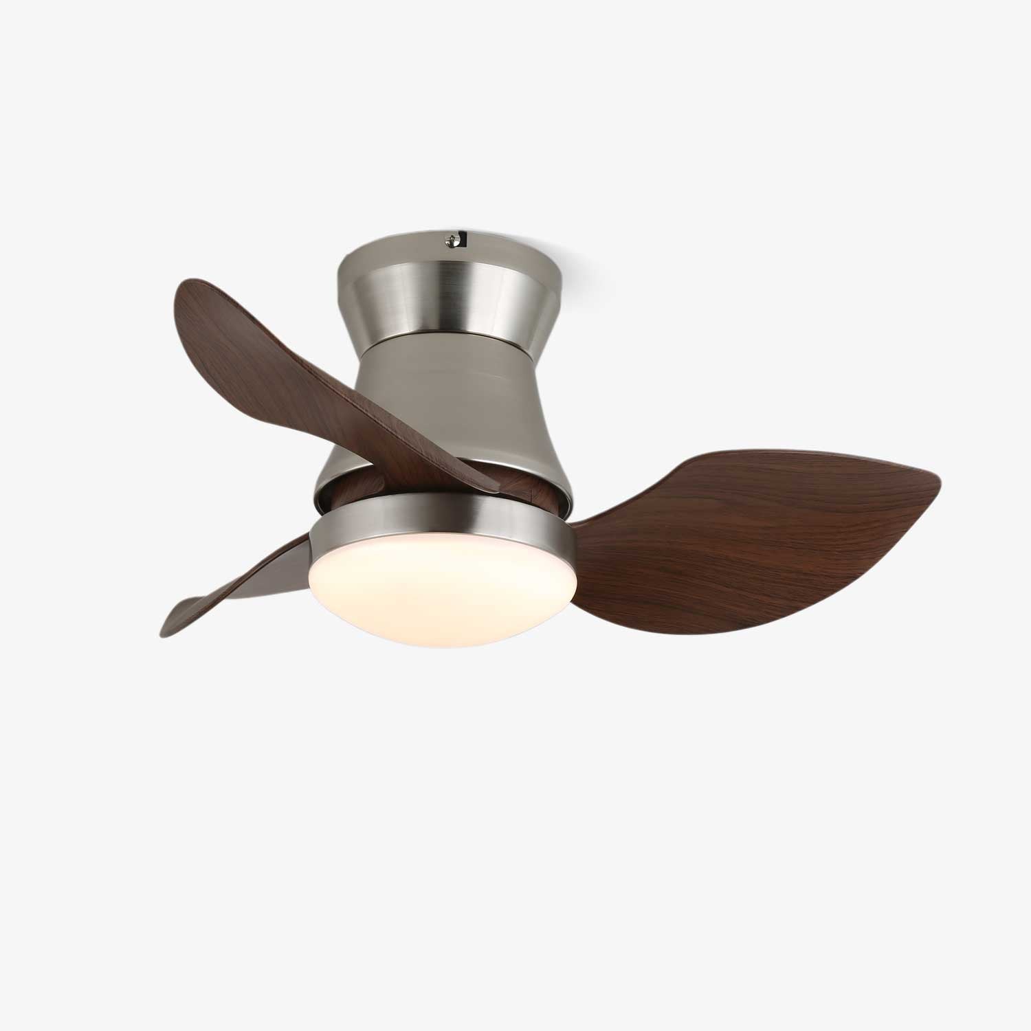 Moderne Plafondventilator met Verlichting – Hout & Metaal ø60×30cm | Sansoti