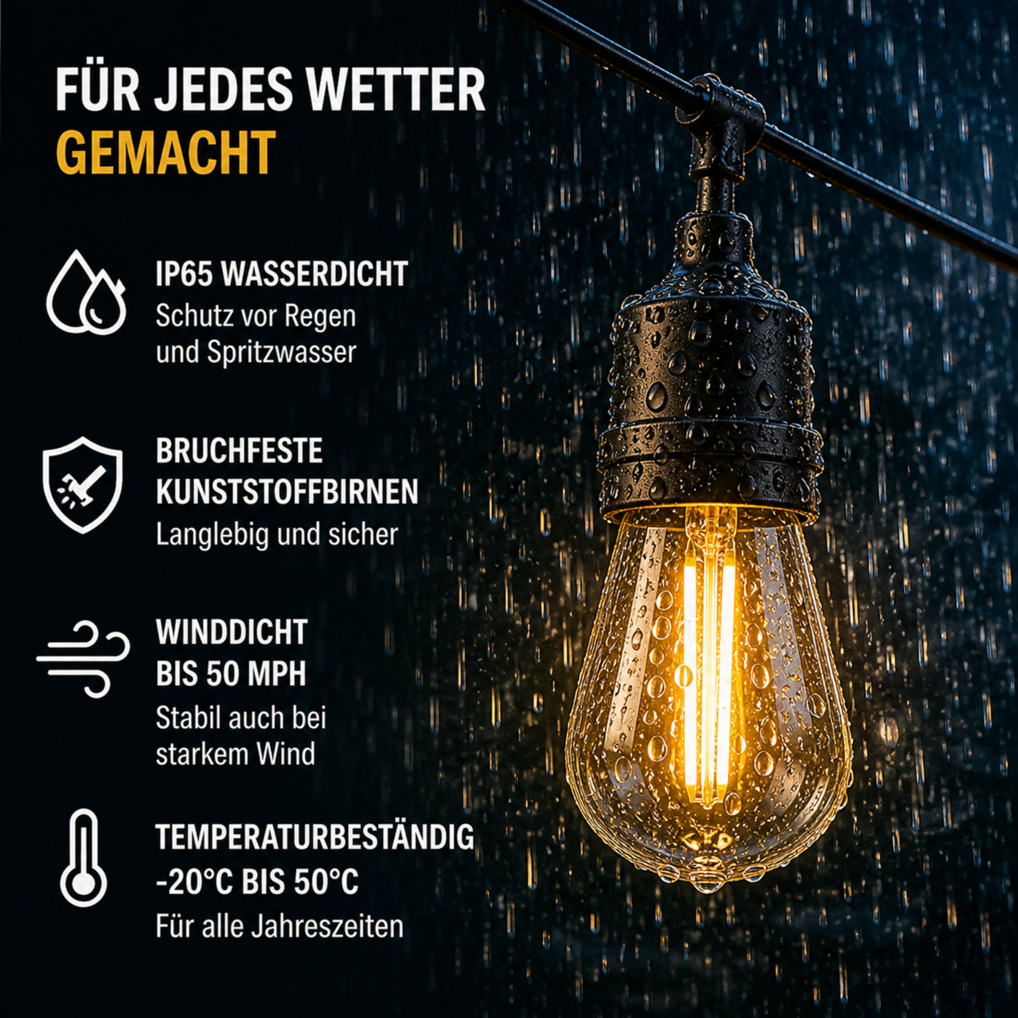 Solar LED Lichtsnoer 5-10m Outdoor Waterdicht Tuinverlichting Camping Decoratie | Sansoti