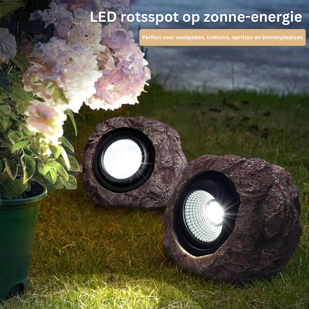 Solarlampen Rotsverlichting LED Tuinverlichting Buitenverlichting Zonne-energie Landschap Pad Terras | Sansoti