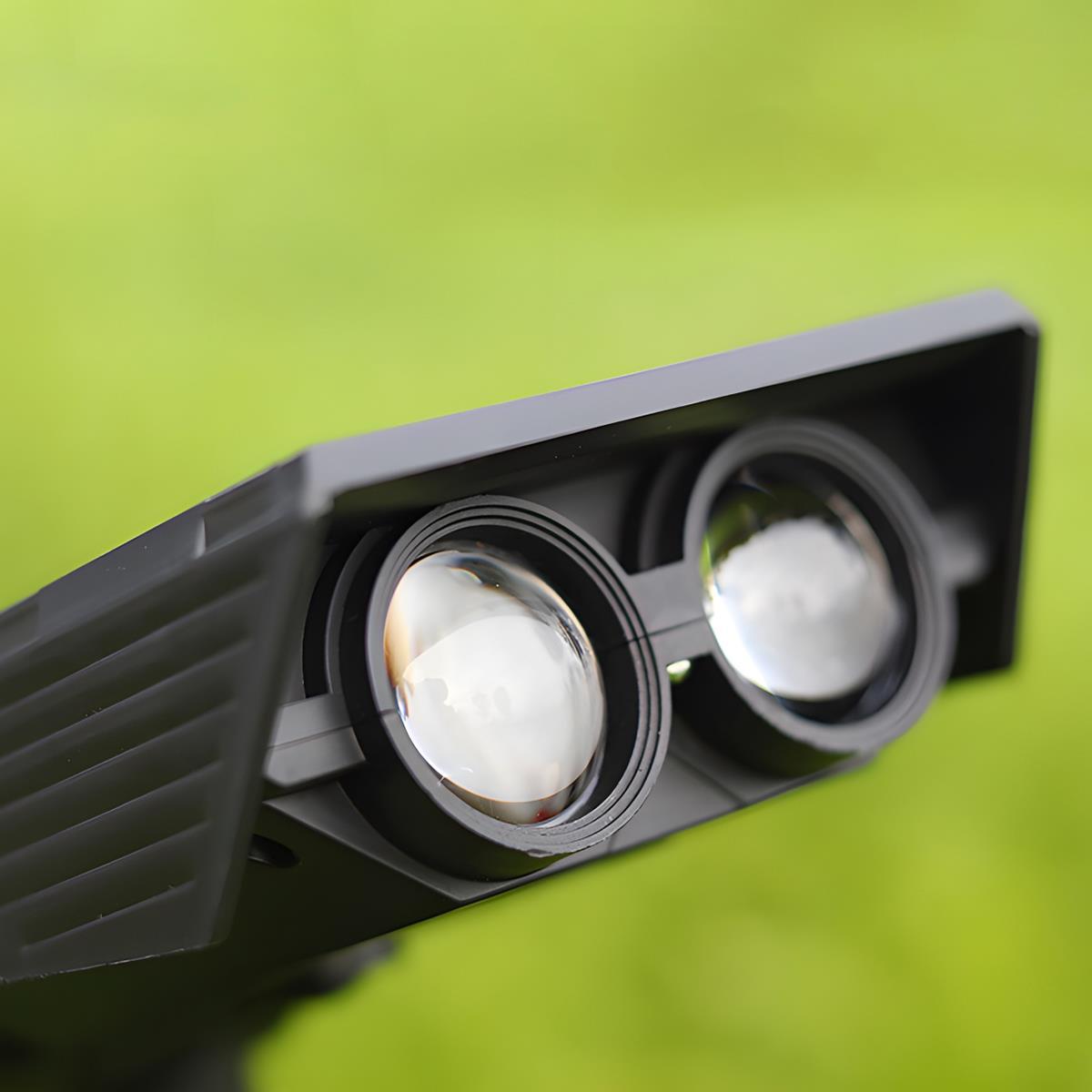 Solar Buitenspot LED Tuinverlichting Verstelbaar Zwart Warmwit IP65 Waterdicht Draadloos Energiezuinig | Sansoti