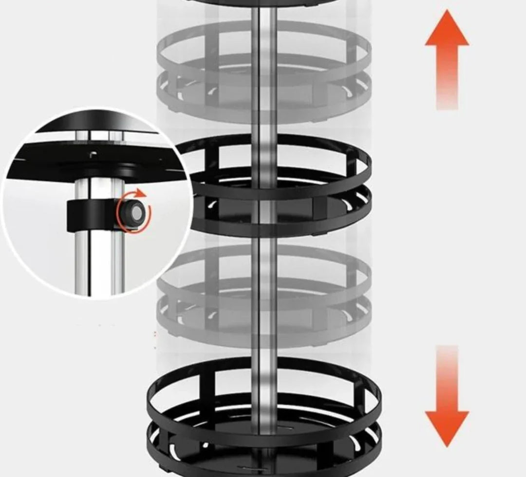 Draai-Organizer 360° – Roterende Kast- en Keuken Organizer voor Badkamer & Voorraadkast | Sansoti
