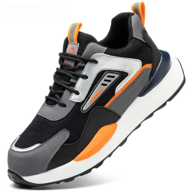 Work Shoes with Safety Features — Lightweight Protection — Suitable for Construction, Logistics, Hospitality — Anti-Slip Sturdy Toe — Professional Comfort | Sansoti
