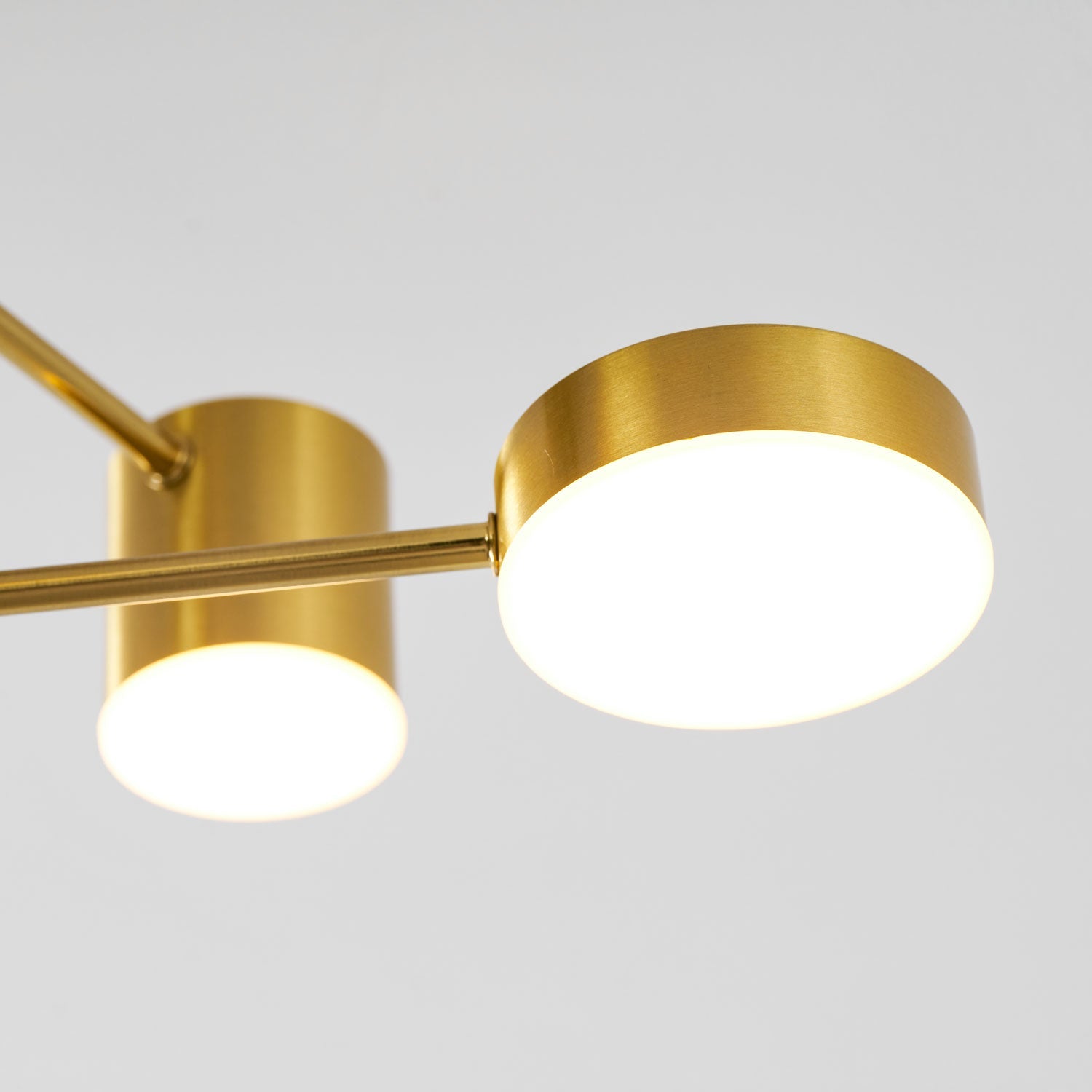 Sputnik Plafondlamp 6-armen LED Metalen Frame Ø57cm Goud Zwart Wit 36W dimbaar Mid-Century Scandinavische eetkamer woonkamer entree modern design | Sansoti