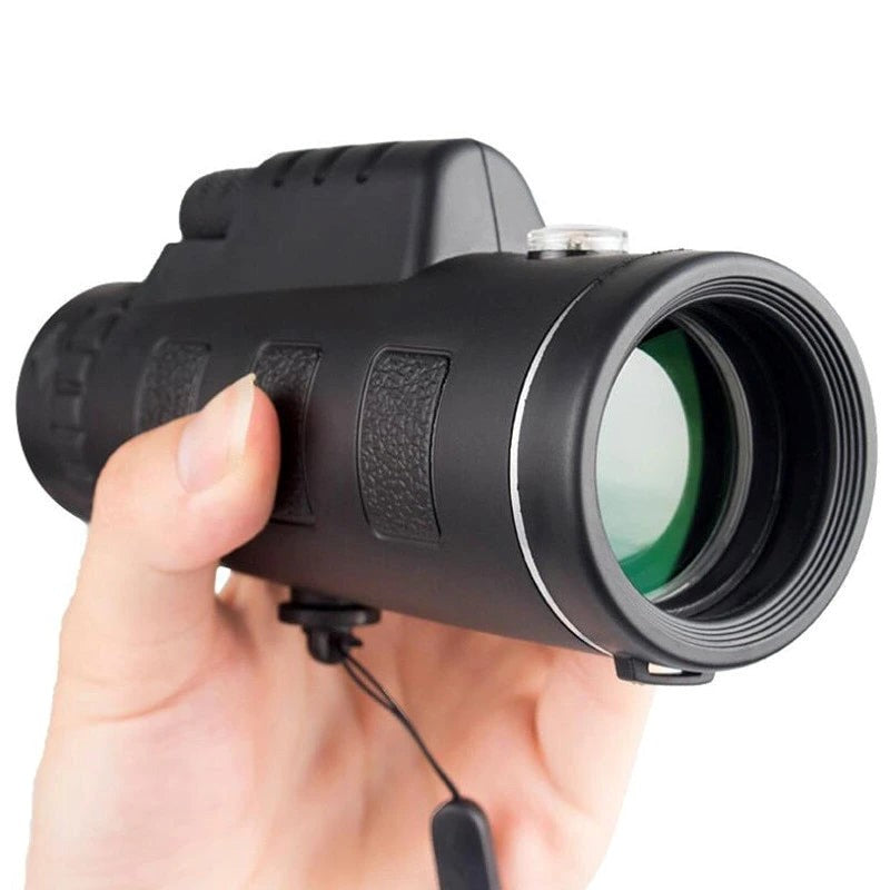 Monoculair Telescoop 10x Vergroting met Smartphonehouder | Compact Outdoorverrekijker HD Optiek Natuur | Sansoti