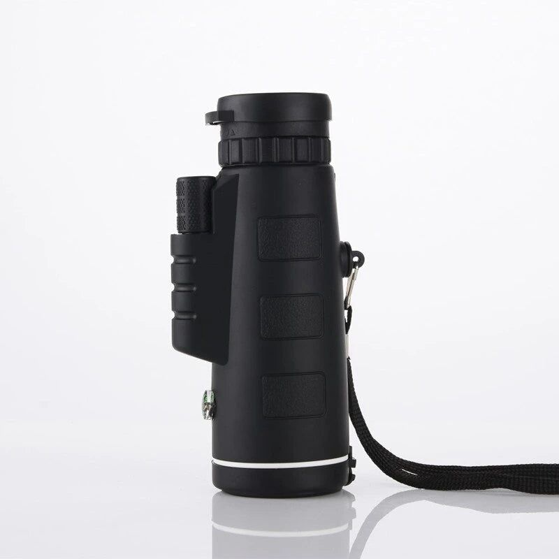 Monoculair Telescoop 10x Vergroting met Smartphonehouder | Compact Outdoorverrekijker HD Optiek Natuur | Sansoti