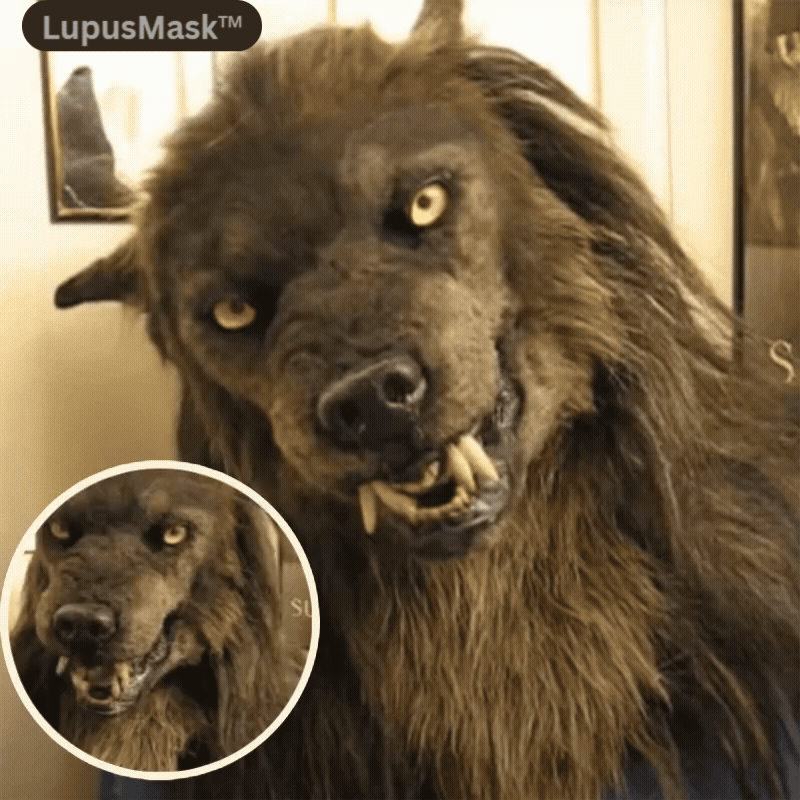 Realistisch Weerwolfmasker van Siliconen met Kunstbont voor Volwassenen Halloween Carnaval Cosplay Griezelfeest | Sansoti